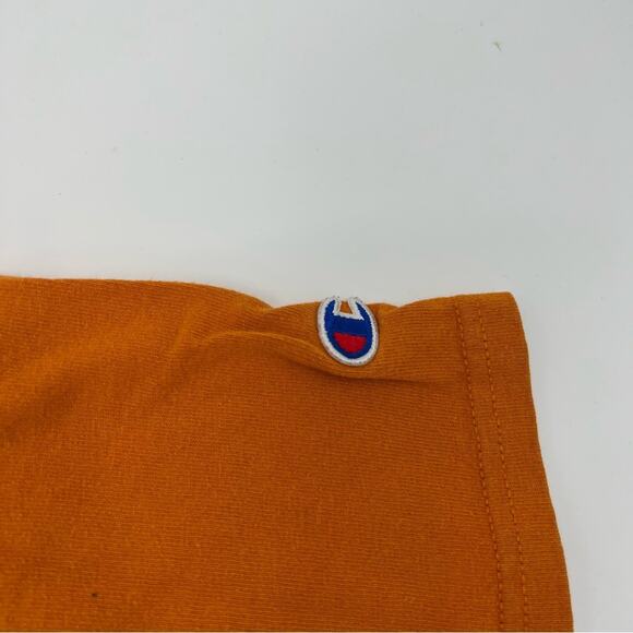 Champion Men’s Orange Embroidered Logo T Shirt - Picture 3 of 5